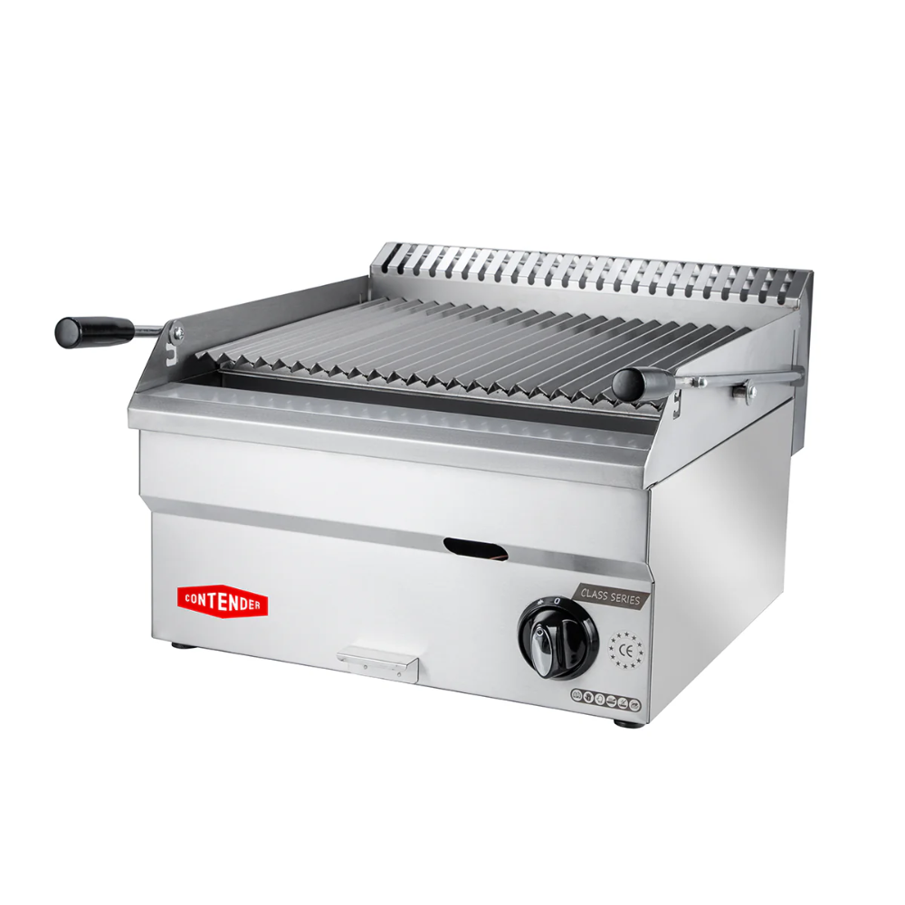 Contender Commercial Lava Rock Gas Grill