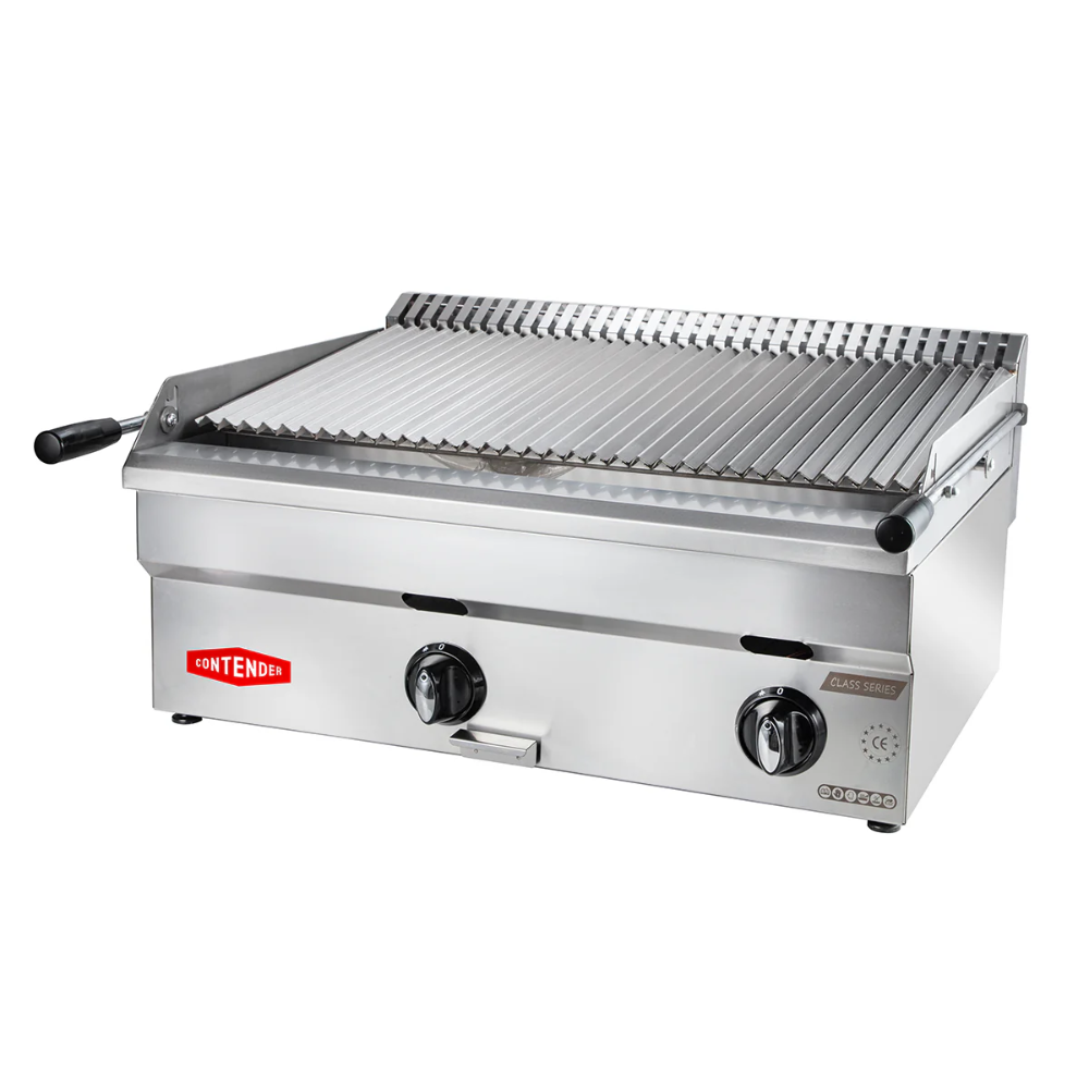 Contender Commercial Lava Rock Gas Grill