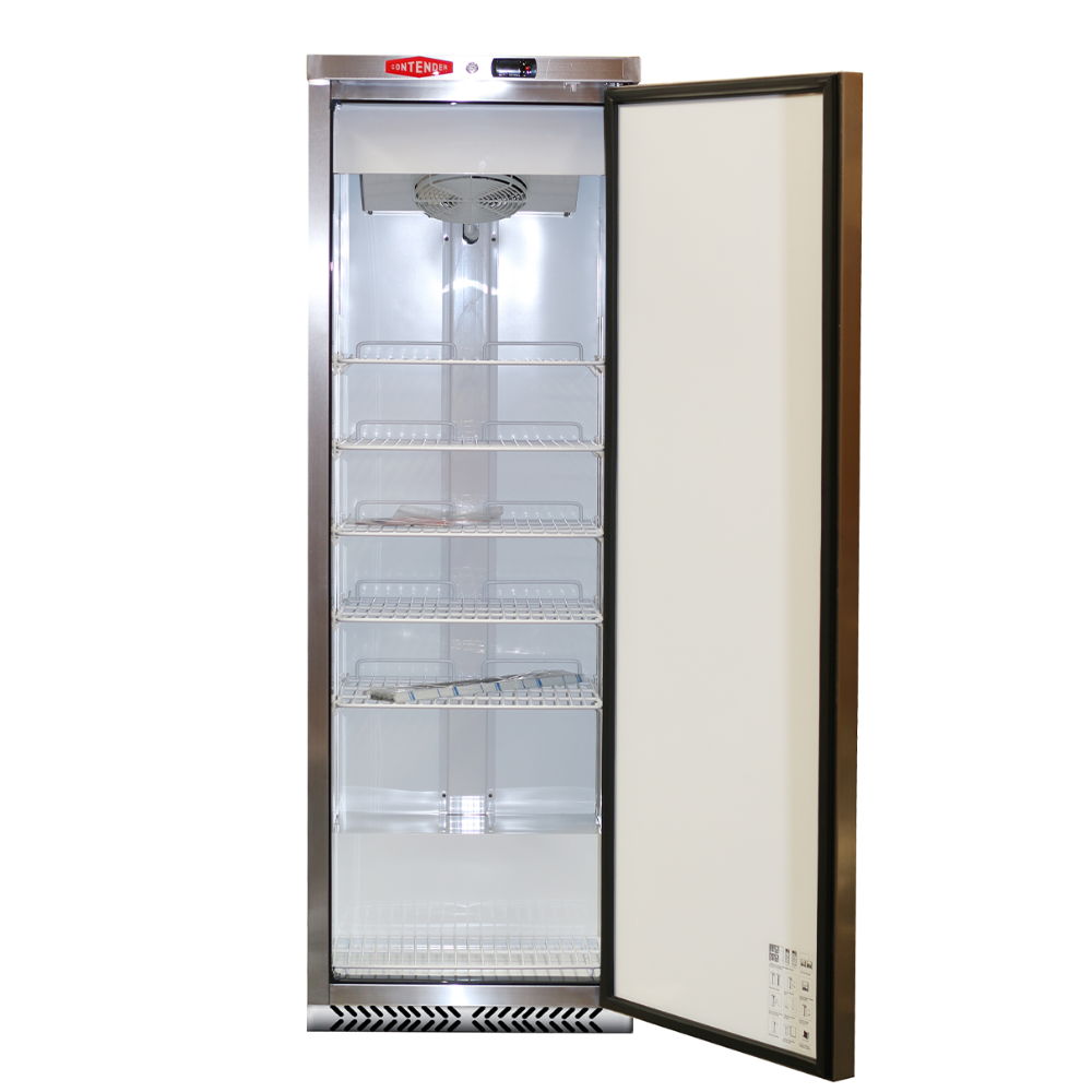 Contender 400L Stainless Steel Upright Refrigerator