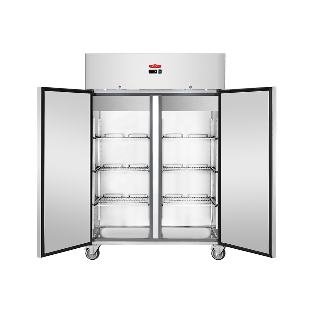Contender Double Door Stainless Steel Freezer