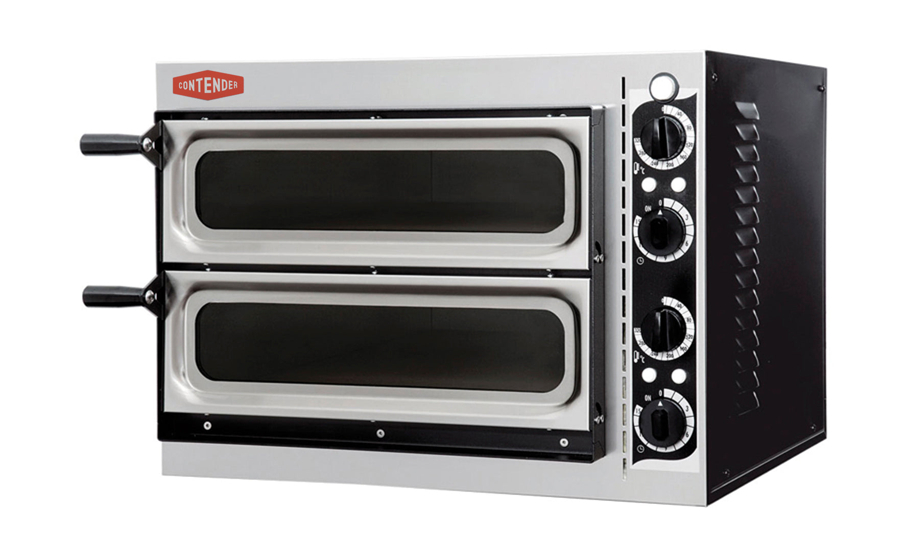 Contender Twin Deck Electric Pizza Oven - 1 x 14"