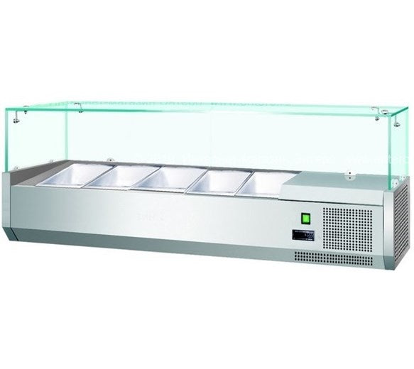 Contender 1200mm Wide Refrigerated Topping Unit VK120 - VRX1200 5 x 1-4 GN Size