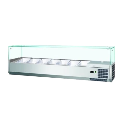 Contender 1500mm Wide Refrigerated Topping Unit VK150 - VRX1500 7 x 1-4 GN Pans
