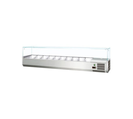 Contender 2000mm Refrigerated Topping Unit VK200 - VRX2000 10 x 1-4 GN Pans