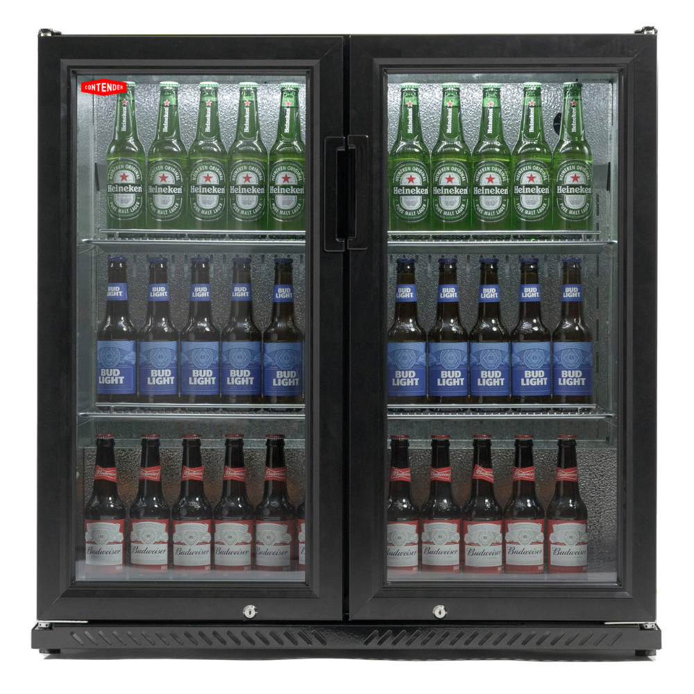 Contender Commercial Double Door Drinks Fridge