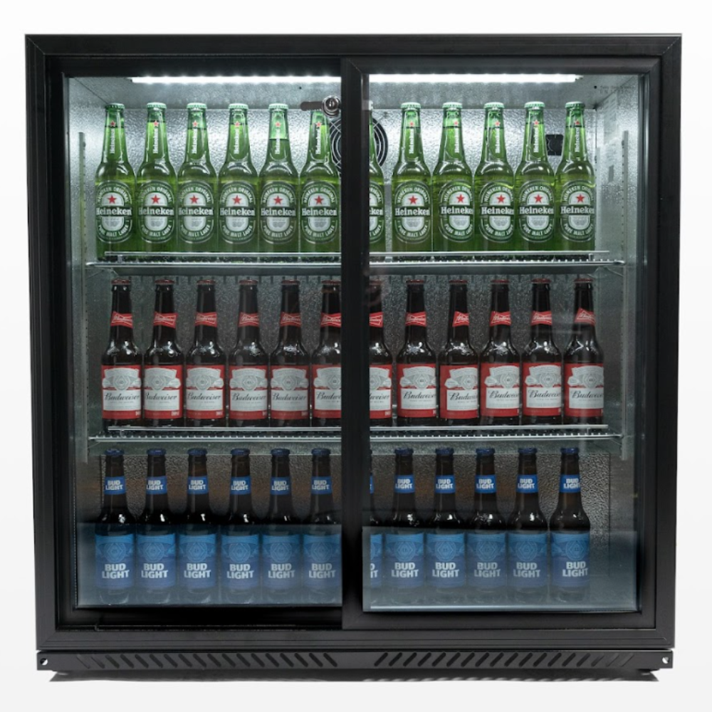 Contender Commercial Double Door Drinks Fridge