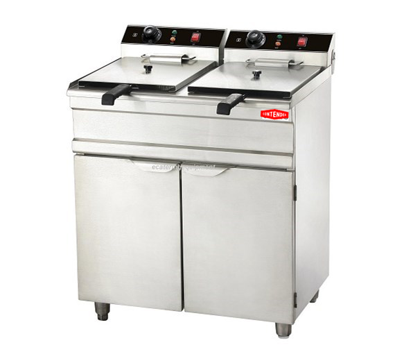 Contender Floor Standing 2 x 12 Litre Twin Tank Electric Fryer