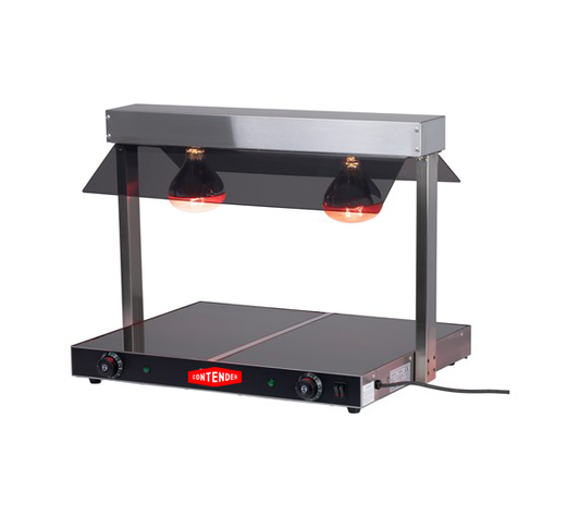 Contender Twin Lamp Heated Display Carvery With Heated Ceramic Glass Base