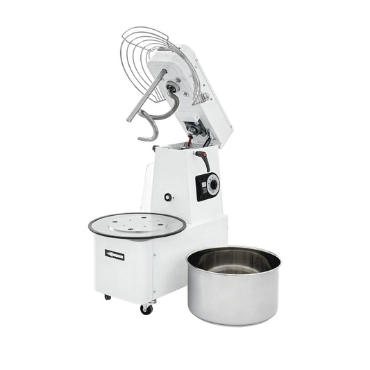 Contender Dough Mixer With Lift Up Lid & Removable 10 Litre - 8kg Bowl