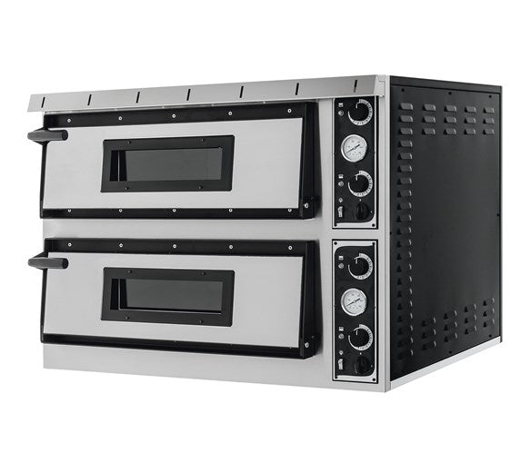 Contender XL44 Twin Deck Electric Pizza Oven. 8 x 14 Inch Pizzas