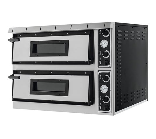 Contender XL44 Twin Deck Electric Pizza Oven. 8 x 14 Inch Pizzas