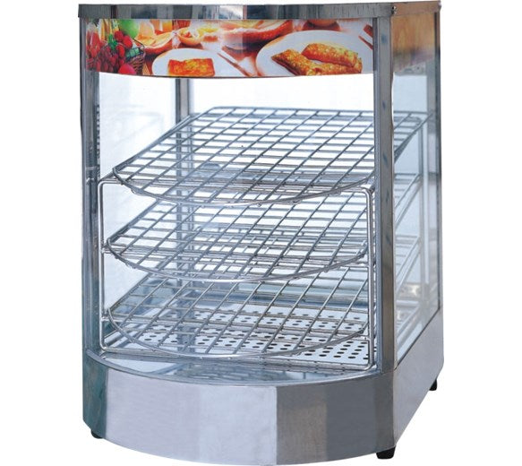 Slimline Mini Curved Glass Heated Countertop Display Contender SW1P