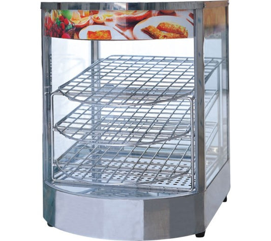 Slimline Mini Curved Glass Heated Countertop Display Contender SW1P